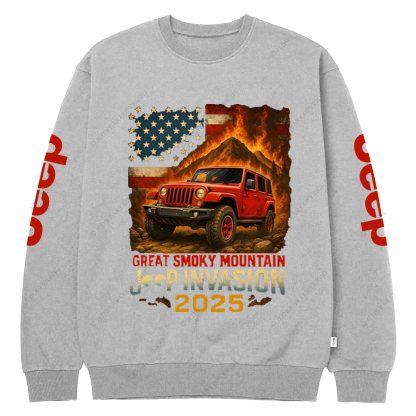 Great Smoky Mountain Invasion Vintage Style Jp Crew Neck Sweatshirt
