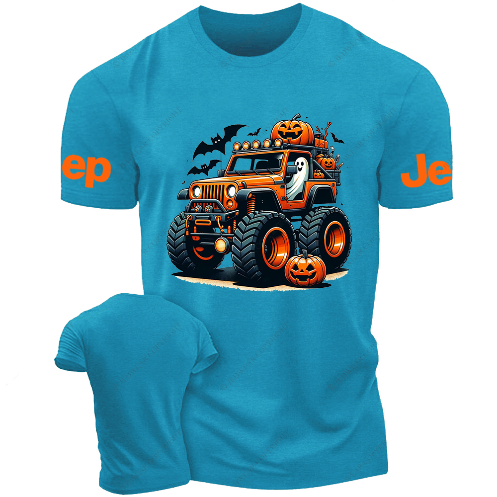 Pumpkin Halloween Skull Bat Jp T-Shirt