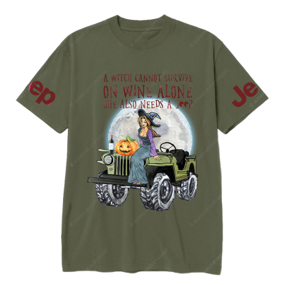 Survive Wine Witch Vibes Halloween Jp T-Shirt
