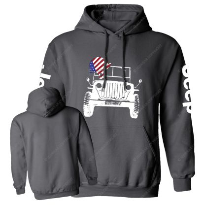 America Flag 4th Of July Soldier Helmet Jp Casual Hoodie