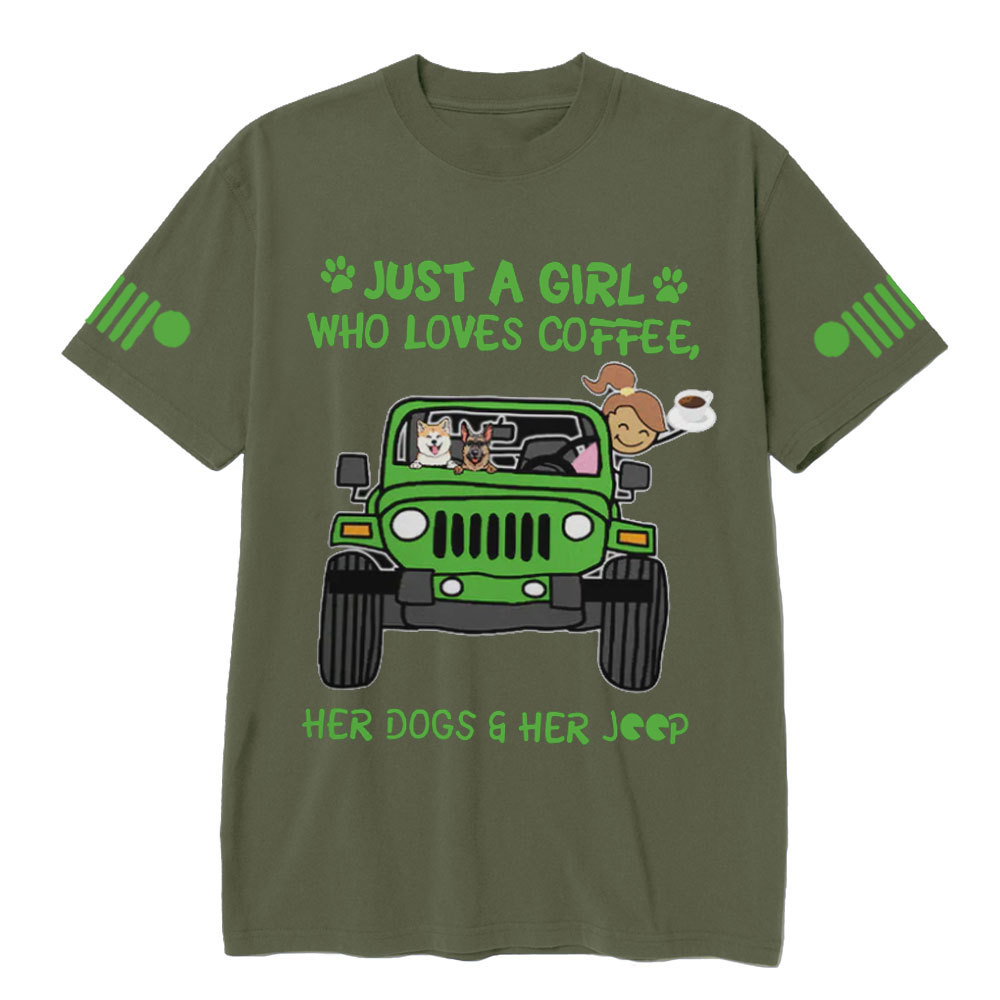 Just A Girl Who Love Coffee Jp Car T-Shirt