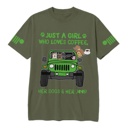 Just A Girl Who Love Coffee Jp Car T-Shirt