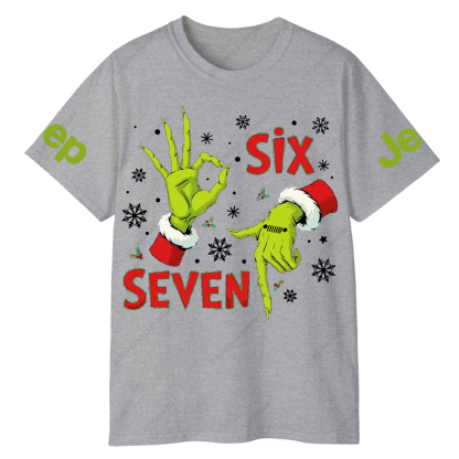 Viral Six Seven Christmas Meme Funny Internet Joke  Jp T-Shirt