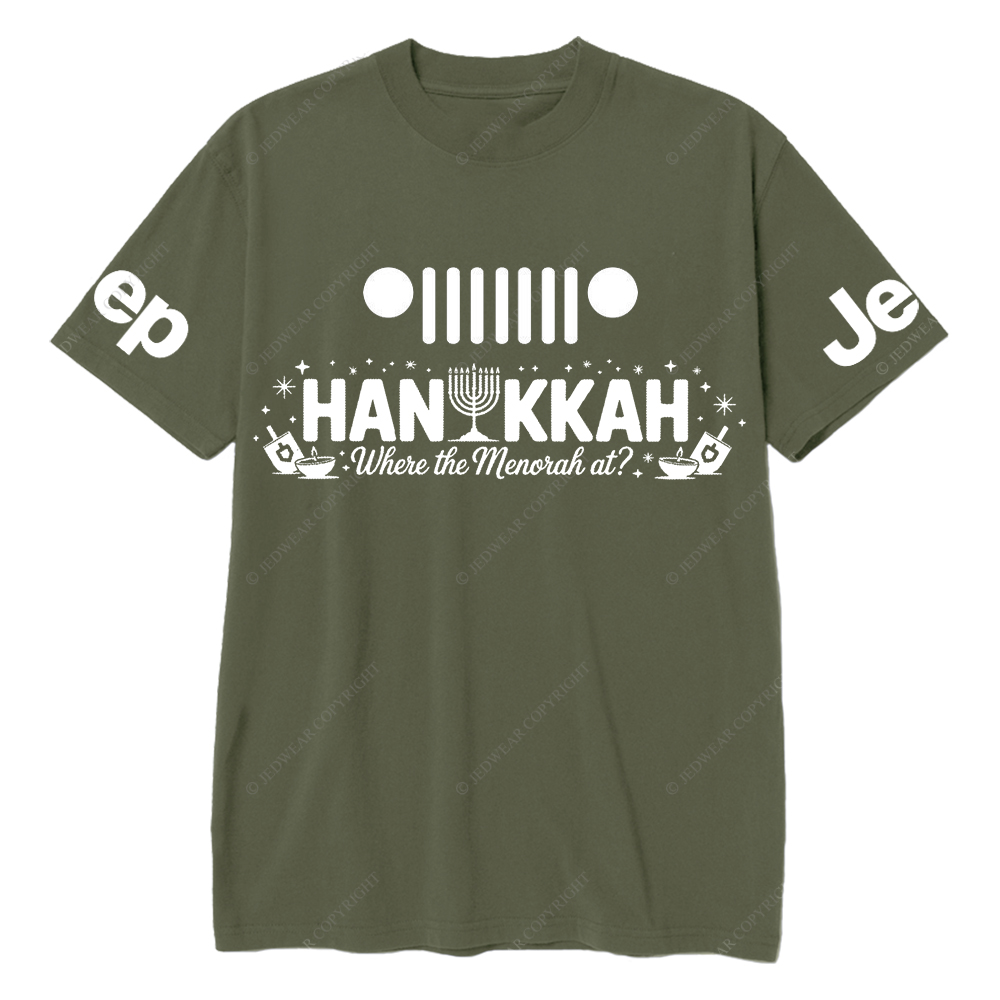 Funny Hanukkah Jewish Holiday Dreidel Menorah Joke Judaism Jp T-Shirt