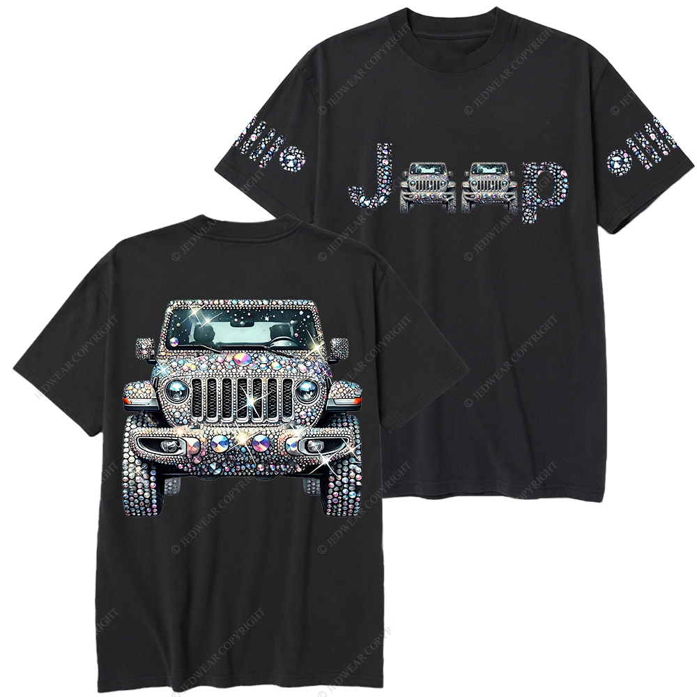 Bling Sparkle Rhinestone Car Glam Girl Jp T-Shirt