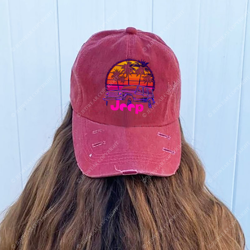 Palm Trees Beach Jp Baseball Cap
