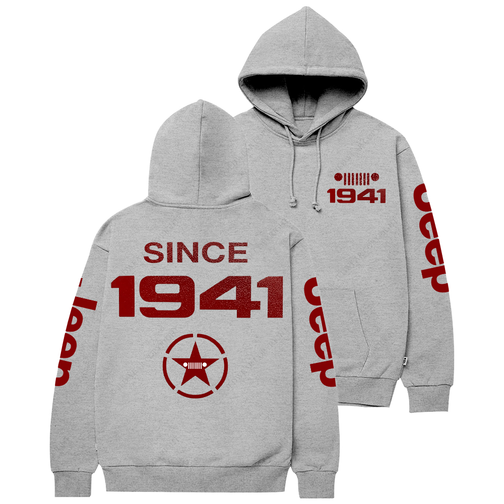 Vintage Military Star Circle Since 1941  Jp Casual Hoodie