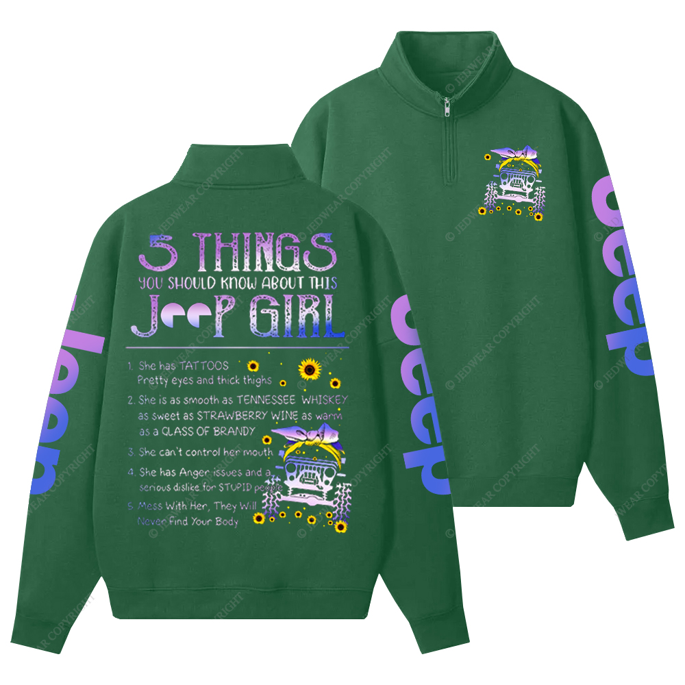 5 Things You Should Know About This Girl Jp Half-Zip Jacket Sweatshirt