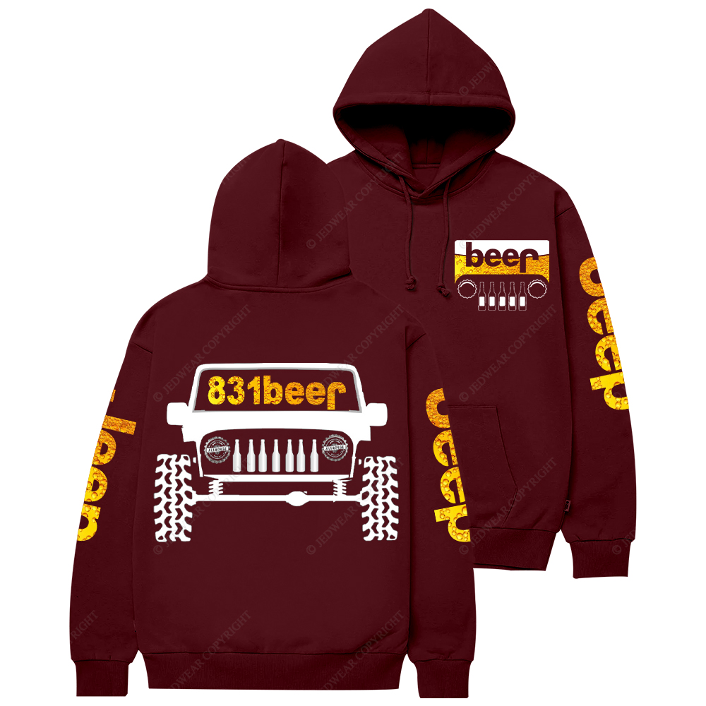 Funny Retro Beer 831 Jp Casual Hoodie