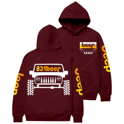 Funny Retro Beer 831 Jp Casual Hoodie