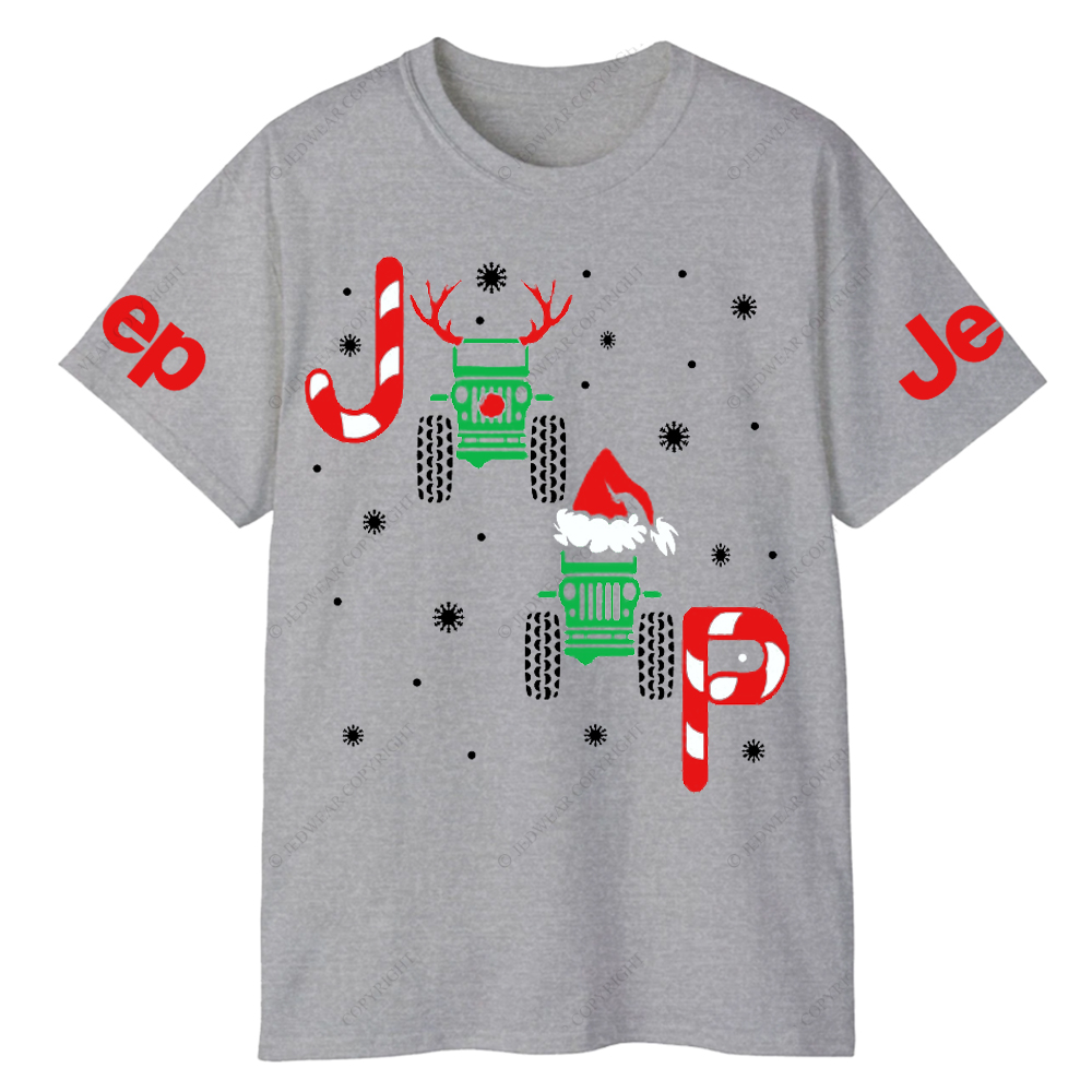 Merry Christmas Snowflakes Antlers Jp T-Shirt
