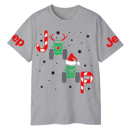 Merry Christmas Snowflakes Antlers Jp T-Shirt