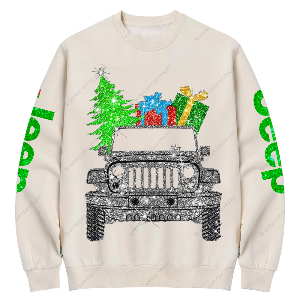 Merry Christmas Bling Jp Crew Neck Sweatshirt