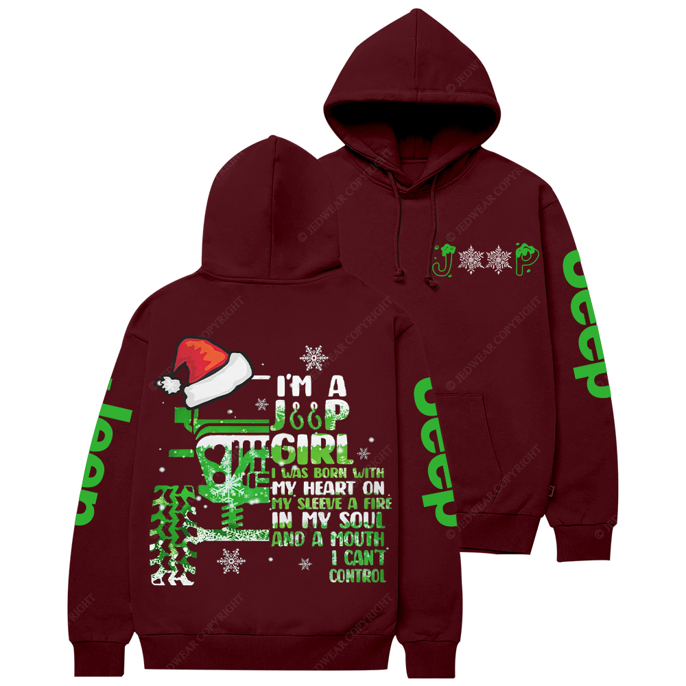 I'm A Jp Girl Santa Hat Jp Casual Hoodie