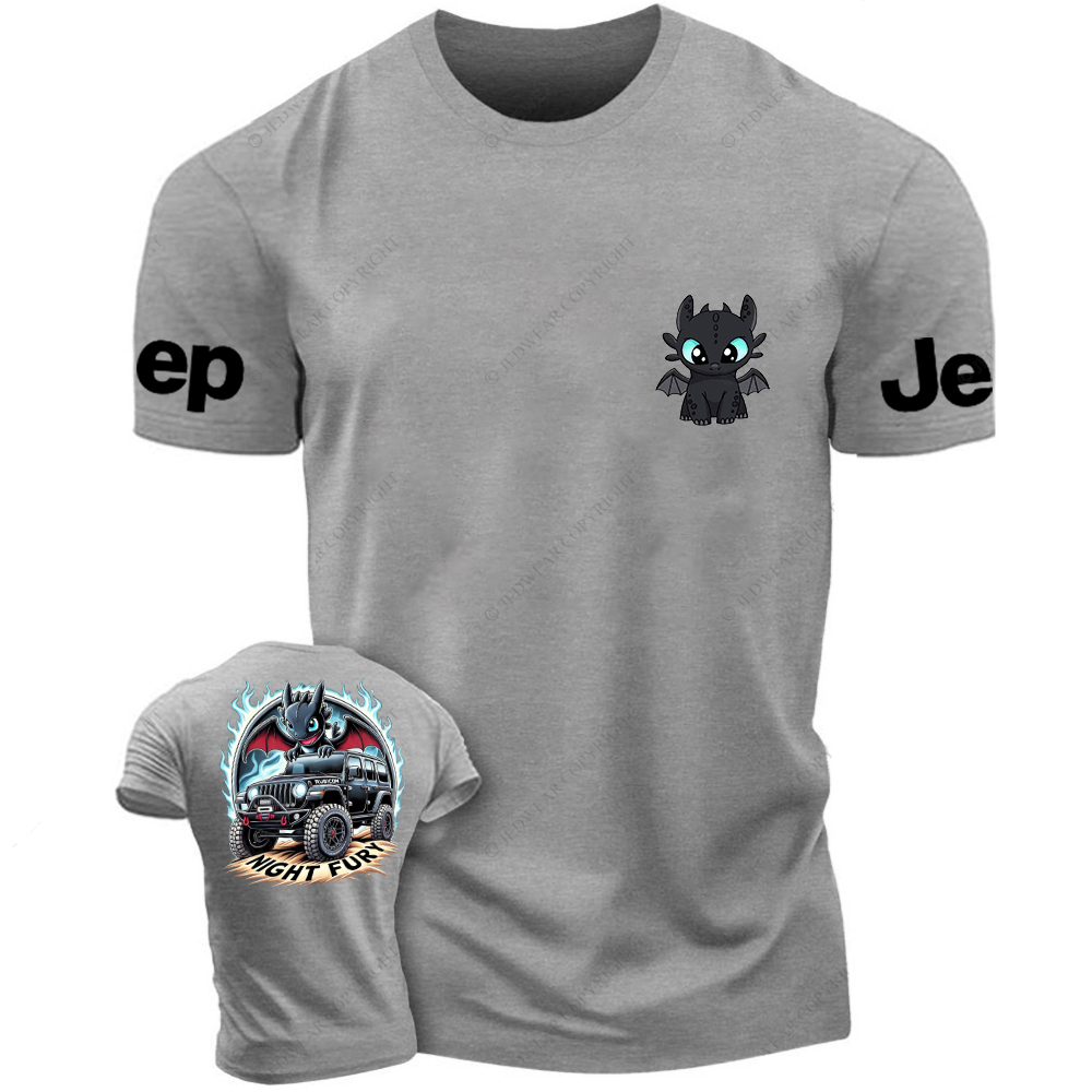 Night Fury Halloween A Little Bat Is Driving Rubicon Jp T-Shirt