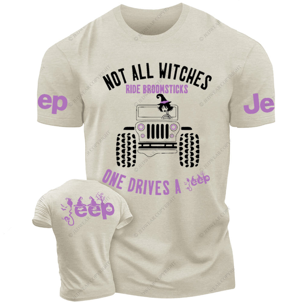 Halloween Not All Witches Ride Broomsticks One Drive A Car Jp T-Shirt