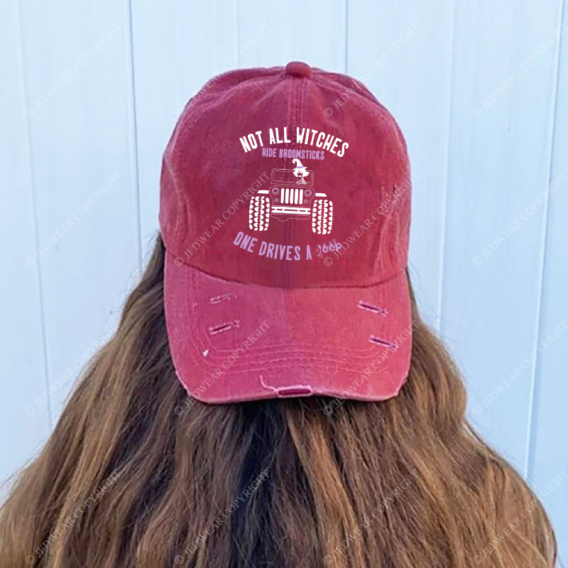 Halloween Not All Witches Ride Broomsticks One Drive A Car Jp Baseball Cap