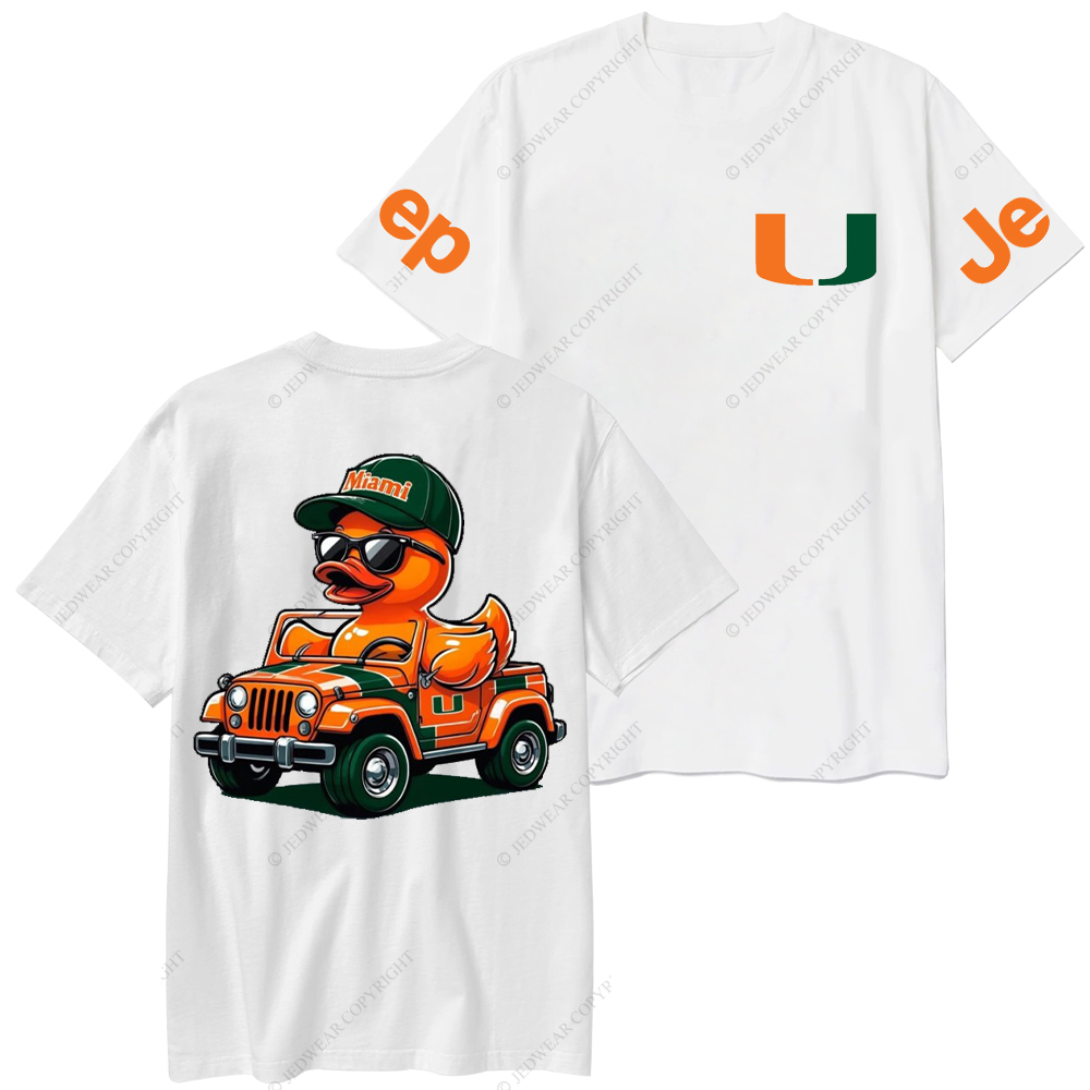 University of Miami Duck  Jp T-Shirt