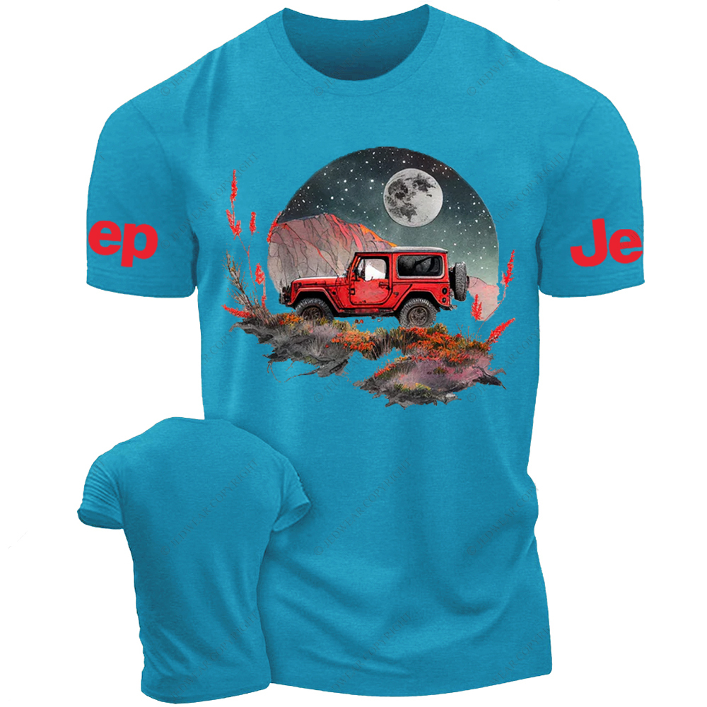 Red Car Full Moon Jp T-Shirt