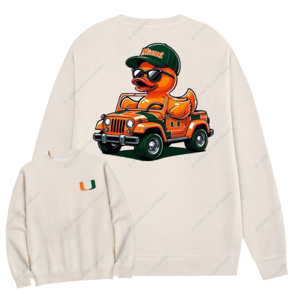 University Of Miami Duck Jp Crew Neck Sweatshirt