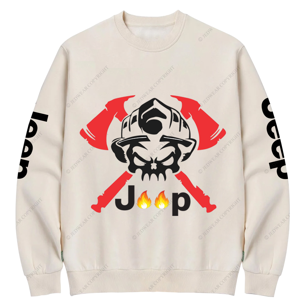 JP Firefighter Fire Extinguishing Tools Jp Crew Neck Sweatshirt