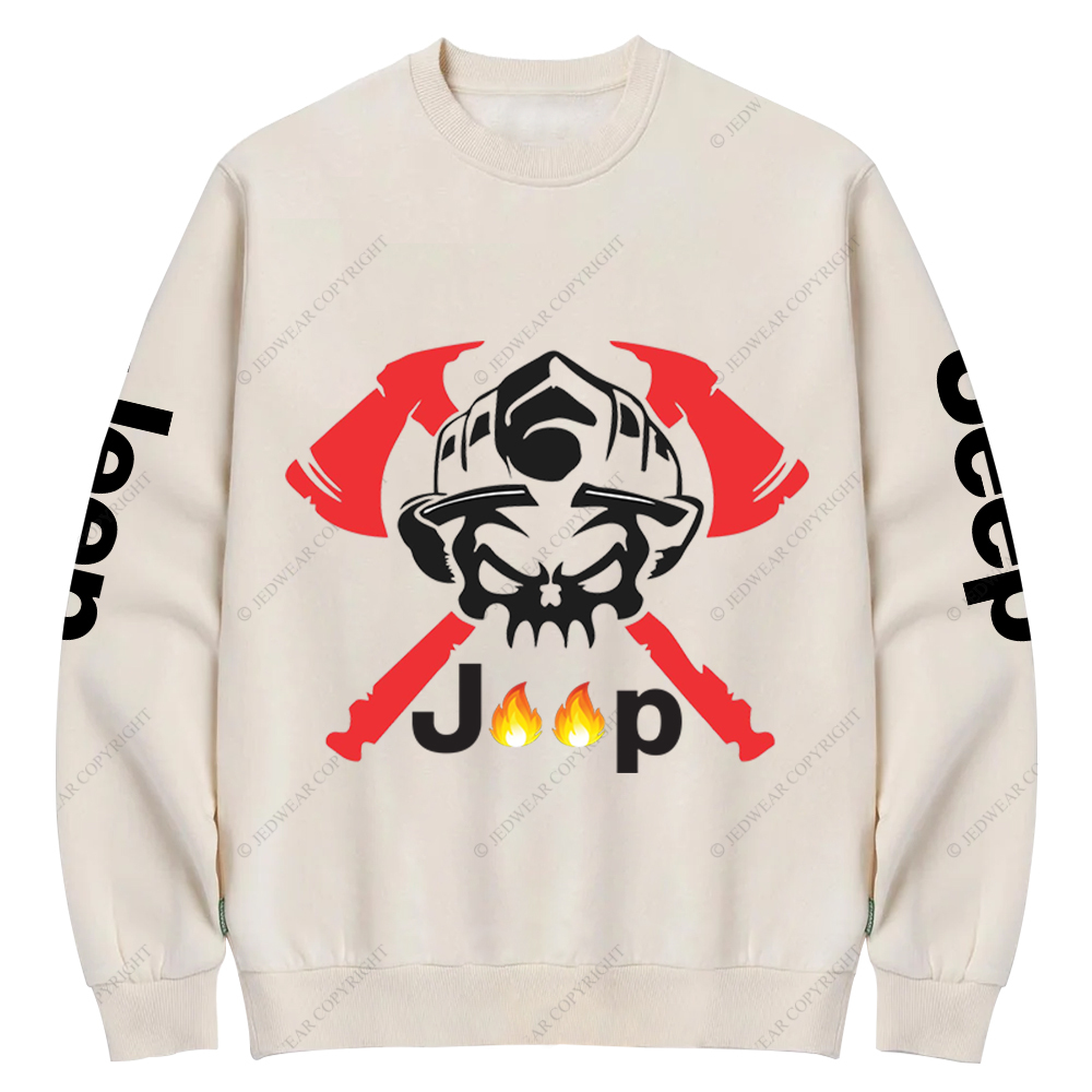 JP Firefighter Fire Extinguishing Tools Jp Crew Neck Sweatshirt