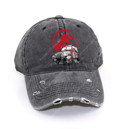 Dinosaur On The Back Of An Off-Road Vehicle Jp Baseball Cap
