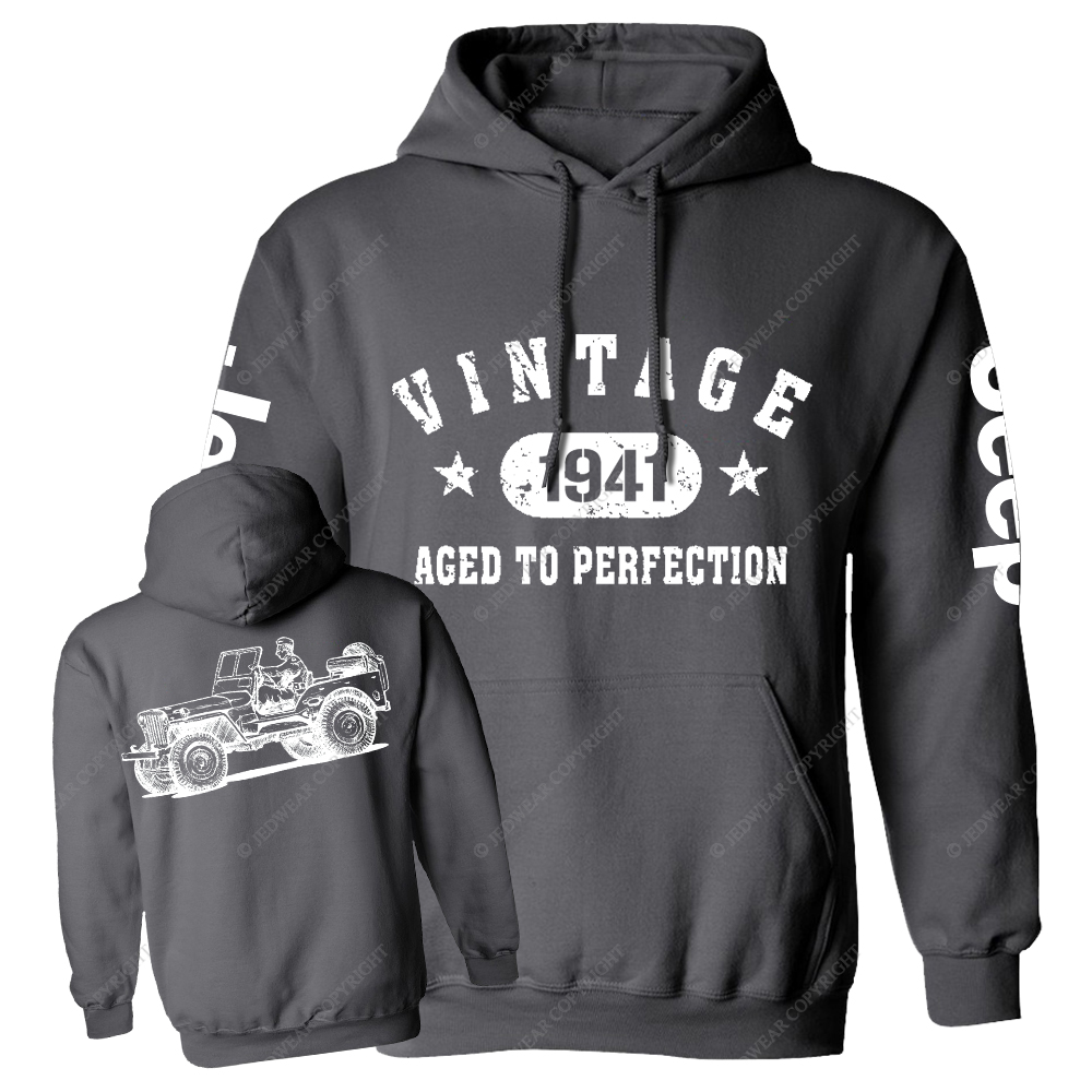 Vintage Aged To Perfection 1941 Jp Casual Hoodie