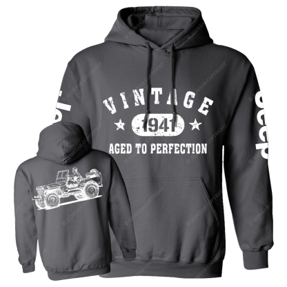 Vintage Aged To Perfection 1941 Jp Casual Hoodie