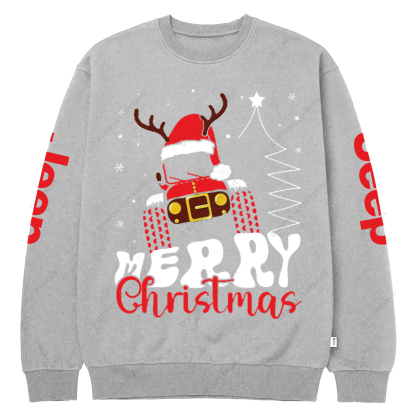 Christmas Offroad Car Jp Crew Neck Sweatshirt