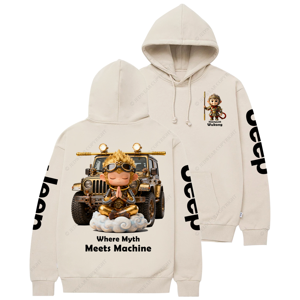 Steampunk Wukong Where Myth Meets Machine Jp Casual Hoodie