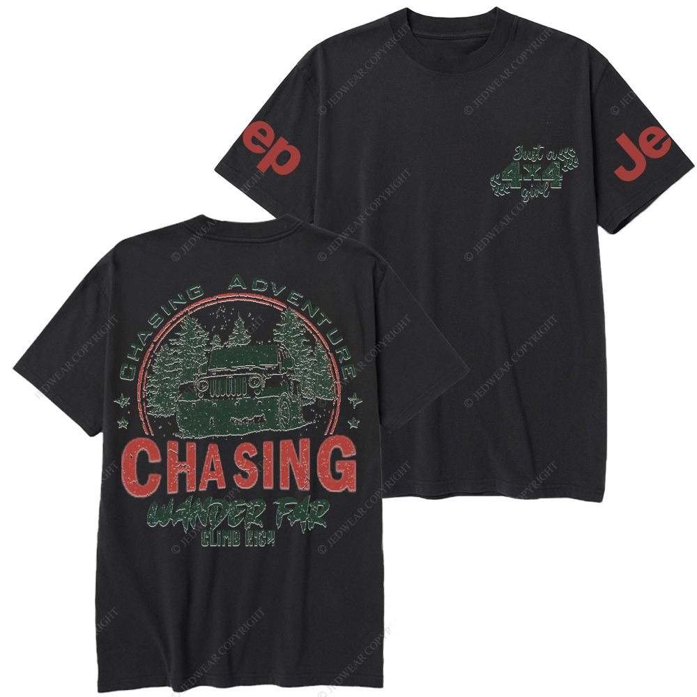 Chasing Adventure Climb High Wander Far Jp T-Shirt