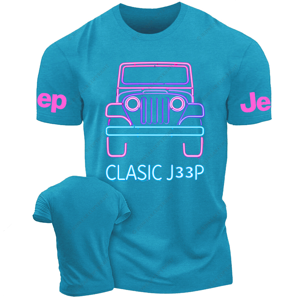 Colorful Neon Lines Off-Road Clasic Jp T-Shirt