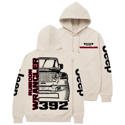 Rubicon Wrangler 392 V8 Trail King Off-Road Muscle Icon Jp Casual Hoodie