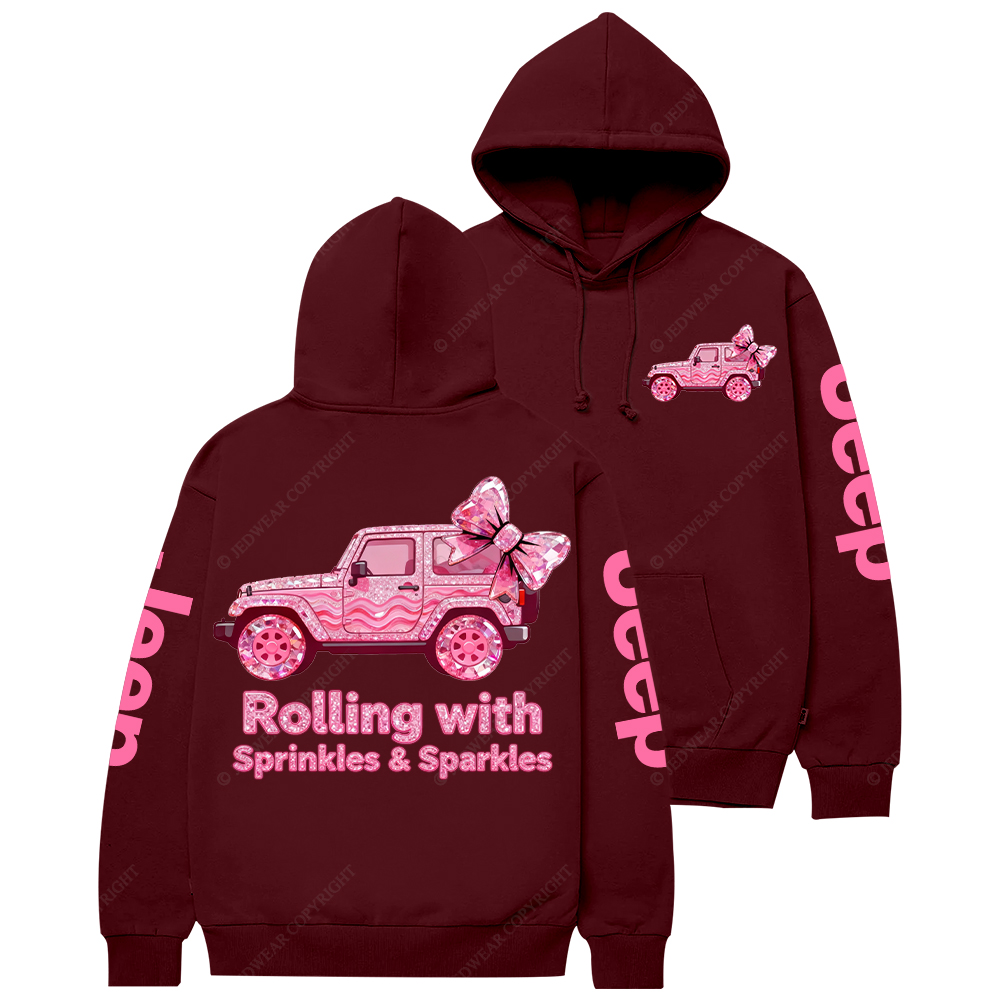 Rolling With Sprinkles Sparkles Candy Style Jp Casual Hoodie