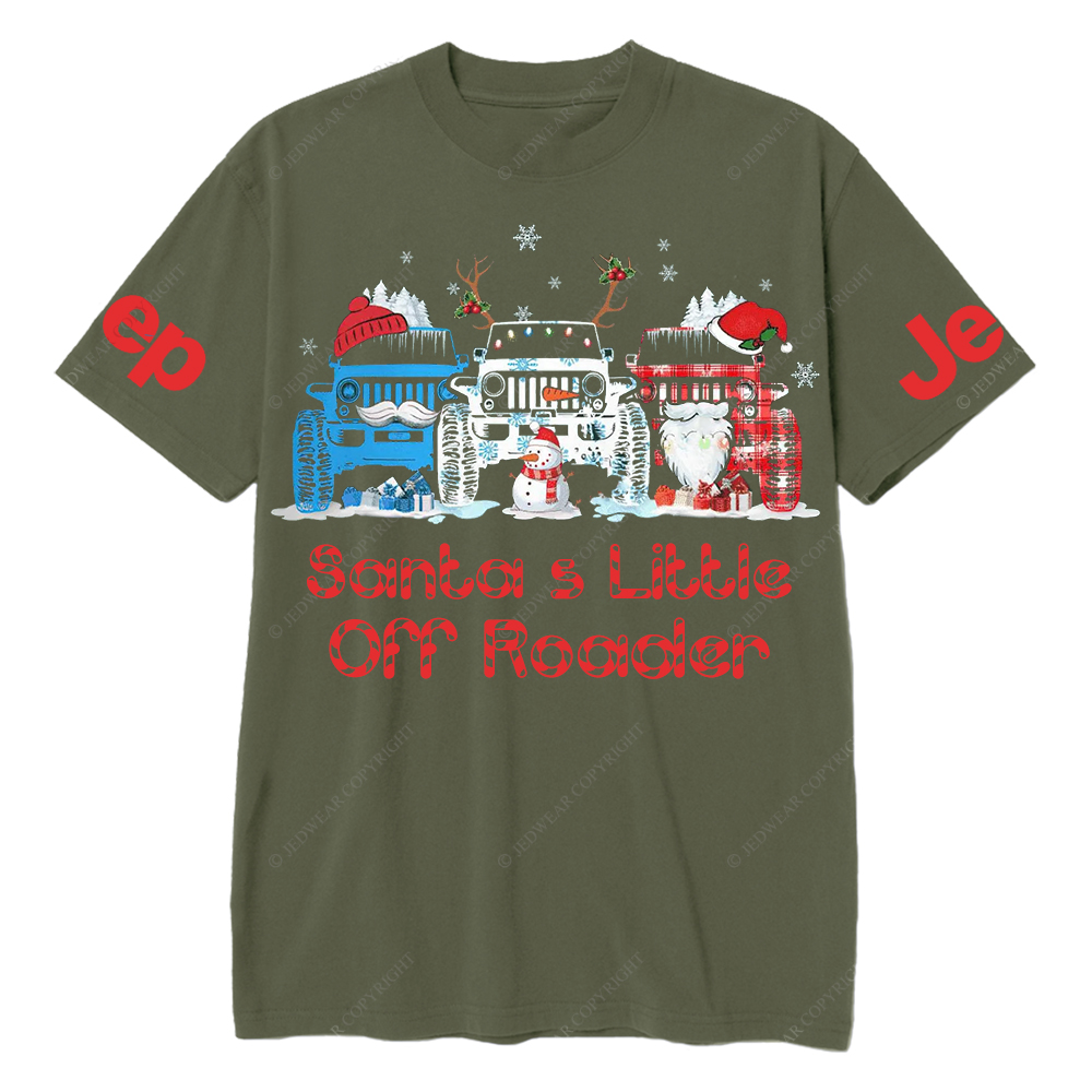 Santa’s Little Off Roader Snow Christmas Jp T-Shirt