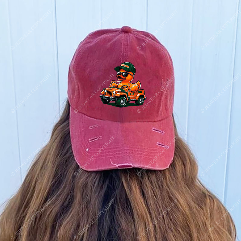 University of Miami Duck Jp Baseball Cap