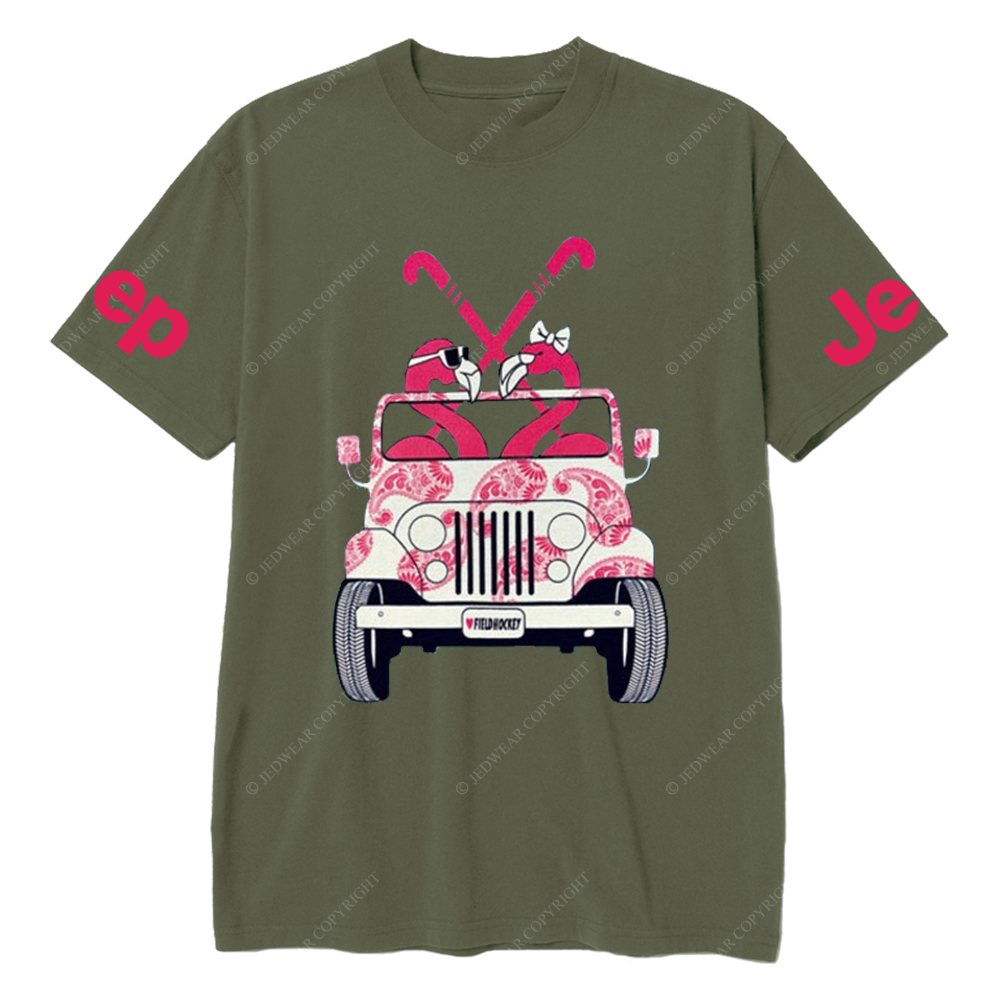 Lacrosse Car Flamingo Jp T-Shirt