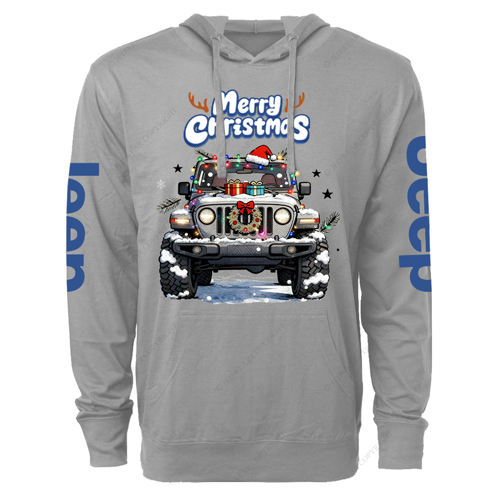 Merry Christmas Jp Oversized Lightweight Hoodie   