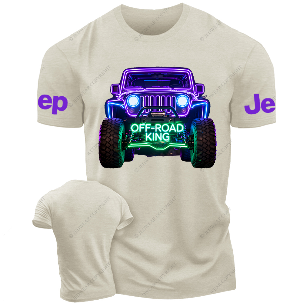 Colorful Neon Lines Off-Road King Jp T-Shirt