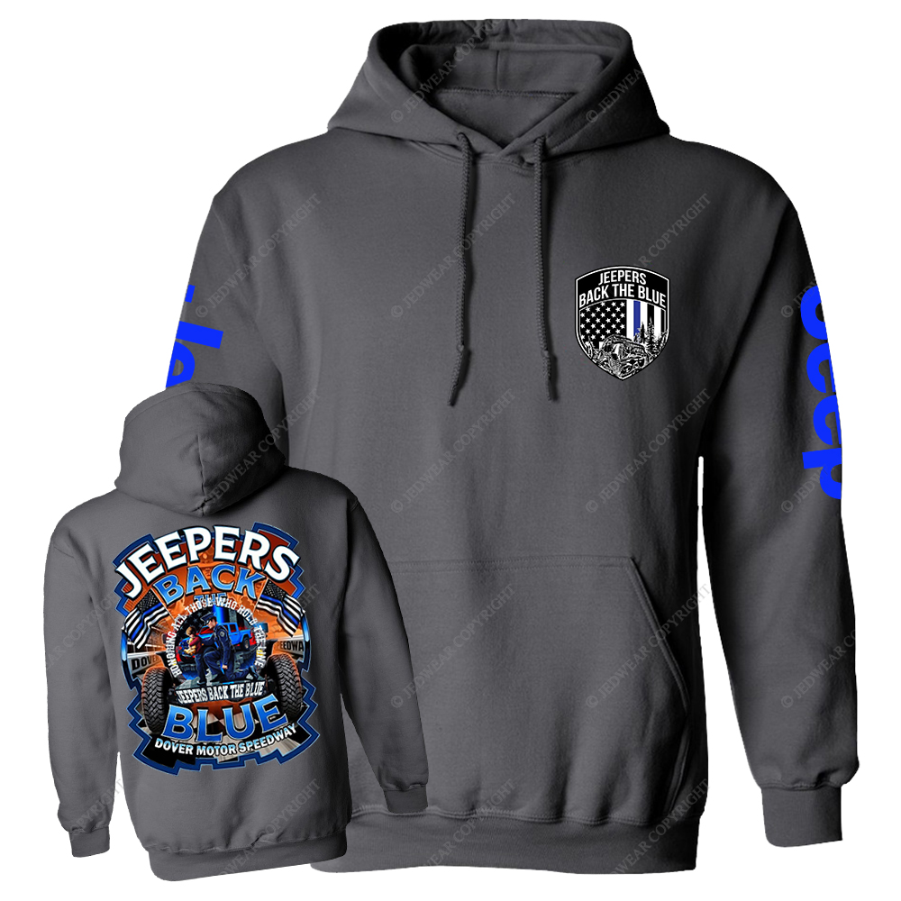 Police Jeepers Back The Blue Dover Motor Speedway Jp Casual Hoodie