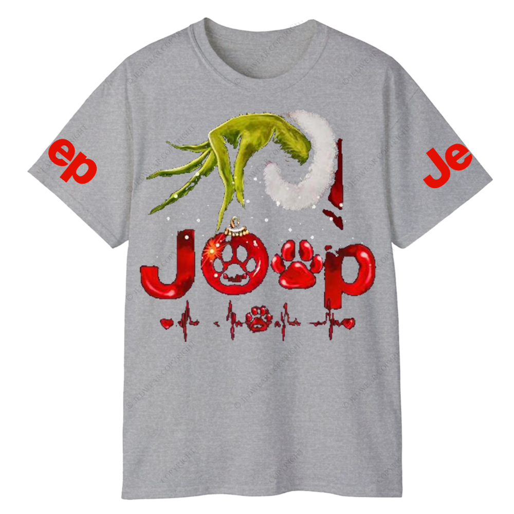Hand Holding And Dogs Merry Christmas Jp T-Shirt