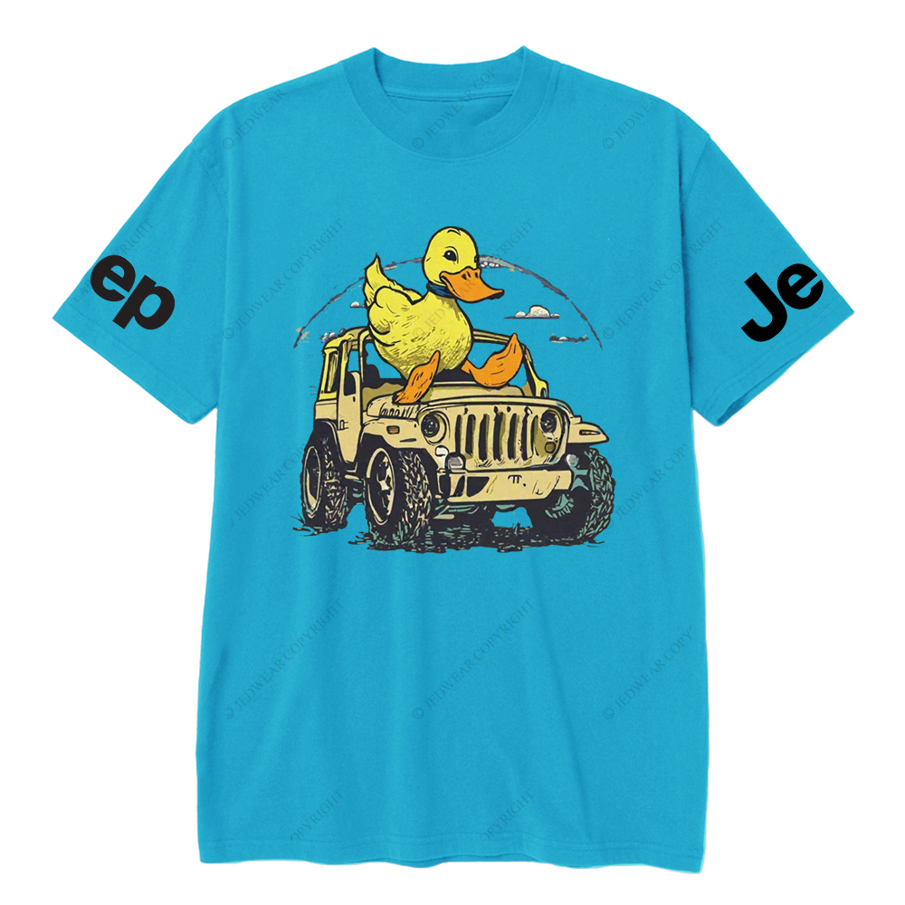 Ducks Clouds Sky 4-Wheeler Car JP T-Shirt
