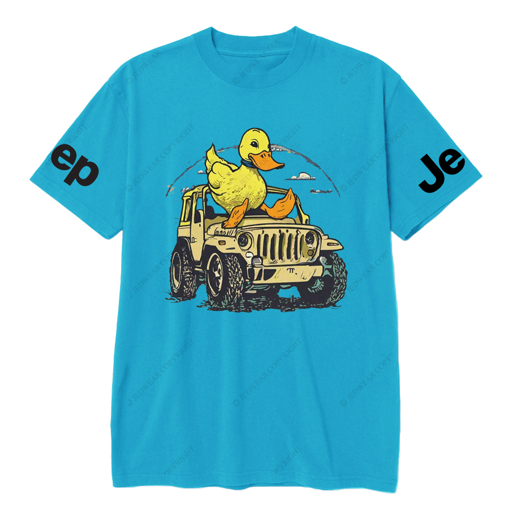 Ducks Clouds Sky 4-Wheeler Car JP T-Shirt