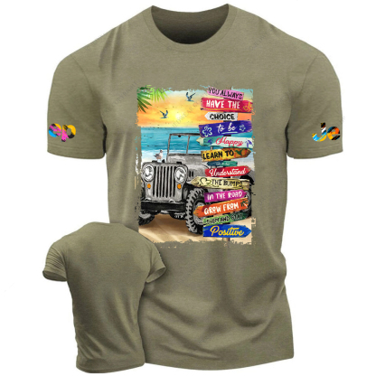 Summer Beach Grey Road Signs Jp T-Shirt
