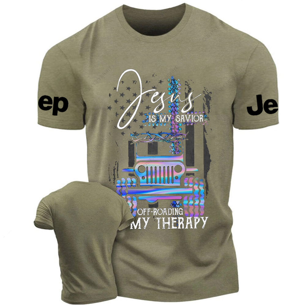 Jesus Is My Savior Off-Road My Therapy Jp T-Shirt