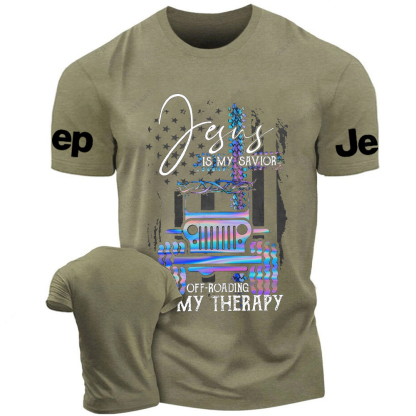 Jesus Is My Savior Off-Road My Therapy Jp T-Shirt