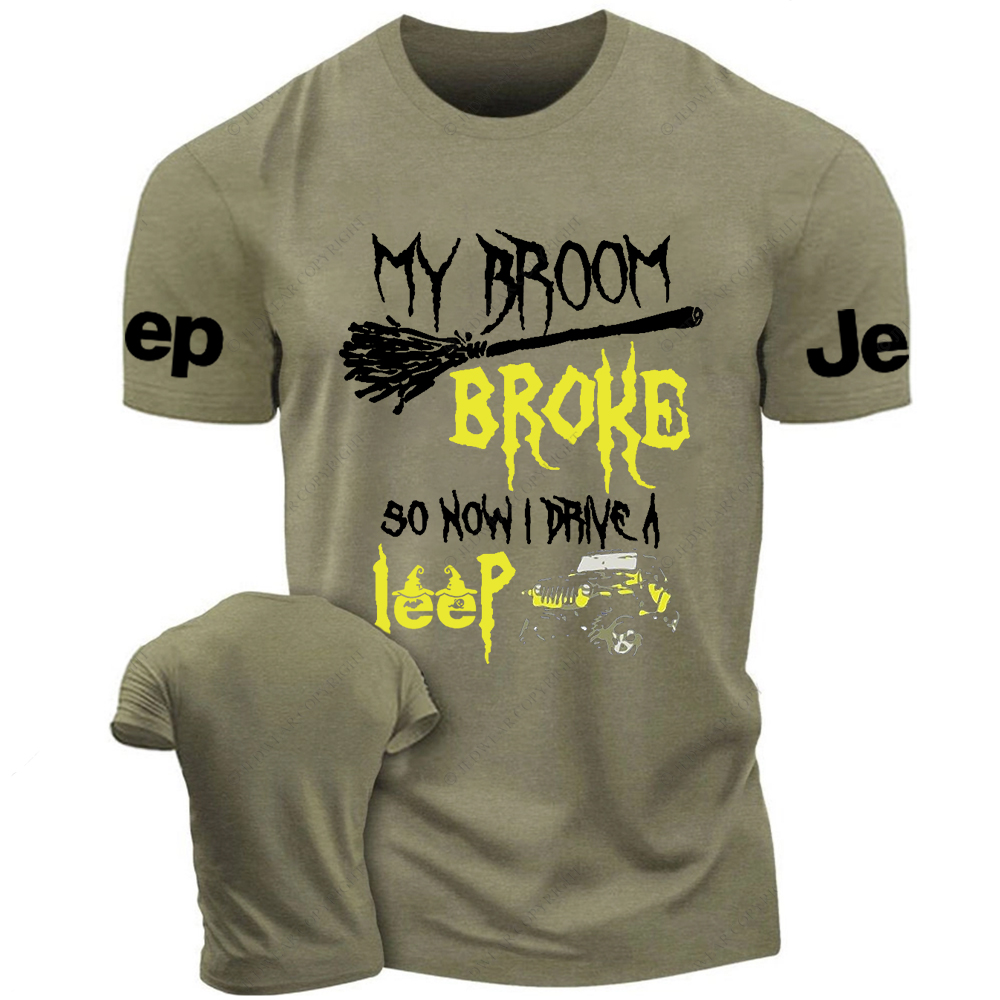 Halloween My Broom Broke So Now I Drive A Car Jp T-Shirt