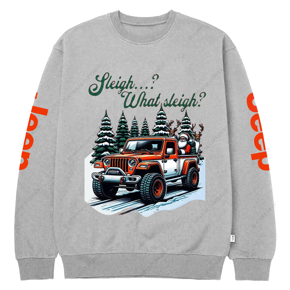 Gladiator Sleigh What Sleigh Christmas Santa Claus Jp Crew Neck Sweatshirt