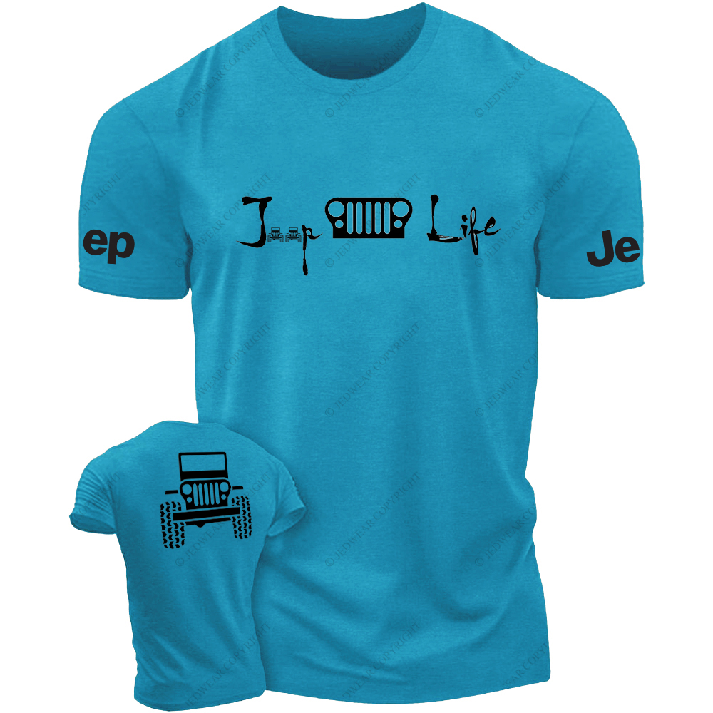 Jp Life Front And Rear Design  Hand Painted 4x4 JP T-Shirt